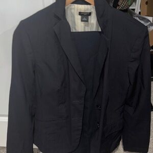 Ann Taylor Classic Navy Blue Suit Set